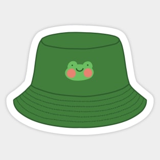 Frog bucket hat Sticker